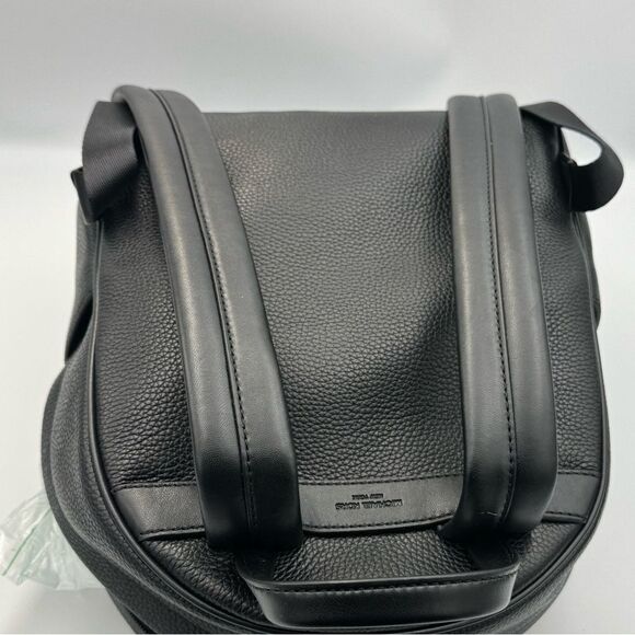 Michael Kors Bex Medium Pebbled Leather Backpack bag, travel bag Black silver - Picture 8 of 14